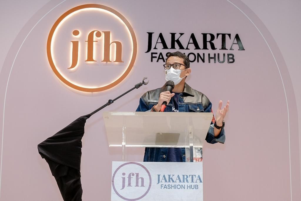 Menparekraf RI hadir meresmikan Jakarta Fashion Hub (JFH) yang berada di Jalan Teluk Betung no 33, Kebon Melati, Jakarta Pusat
