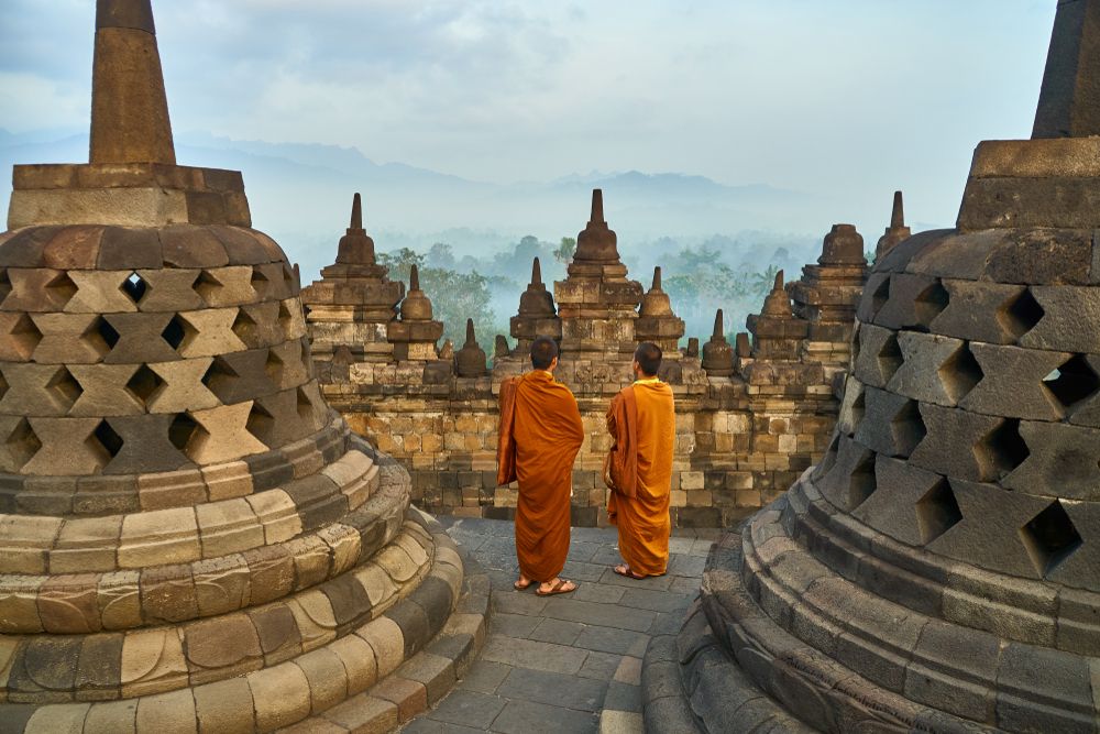 Ilustrasi: kawasan Candi Borobudur yang sukses sebagai destinasi yang sukses mengembangkan Storynomics Tourism.(Foto: Shutterstock/Adel Newman)