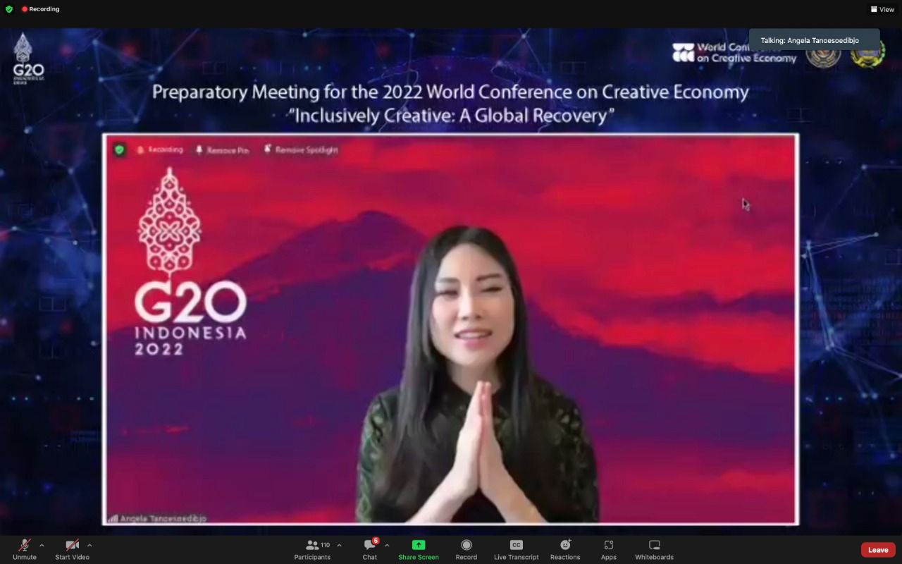 Siaran Pers : Wamenparekraf Sebut Ekonomi Kreatif Mampu Pulihkan Ekonomi Global di Ajang WCCE 2022 Bali