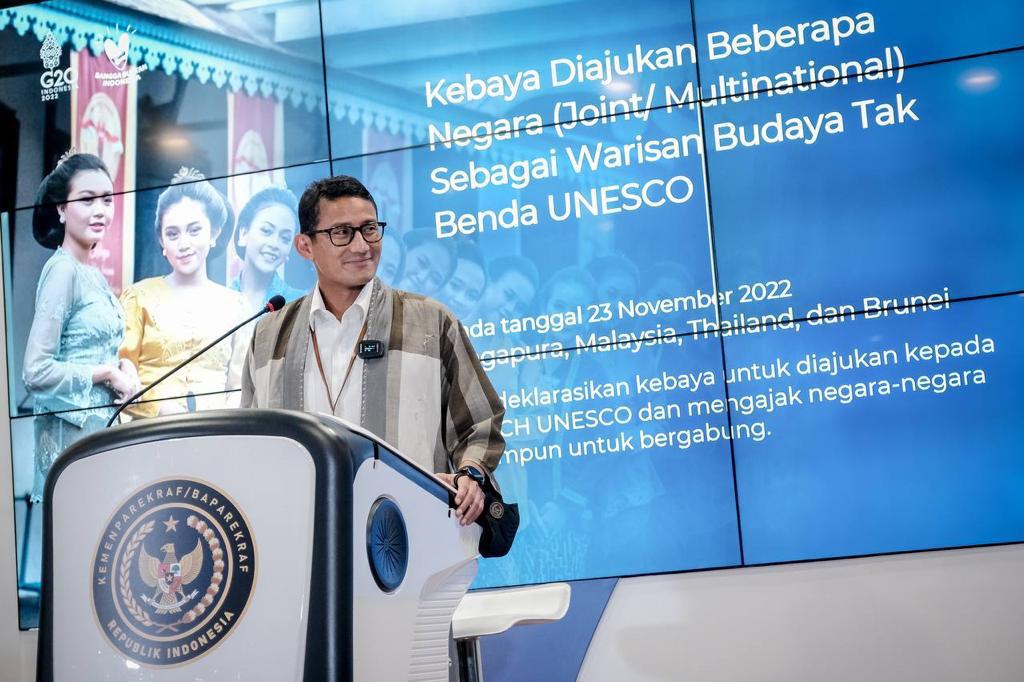 Siaran Pers: Menparekraf Dorong Kebaya Sebagai UNESCO Intangible Heritage Lewat Prosedur Single Nomination