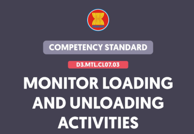 MONITOR LOADING AND UNLOADING ACTIVITIES