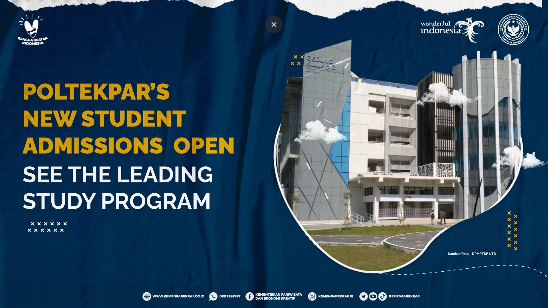 POLTEKPAR’S NEW STUDENT ADMISSIONS OPENED, SEE THE LEADING STUDY PROGRAM