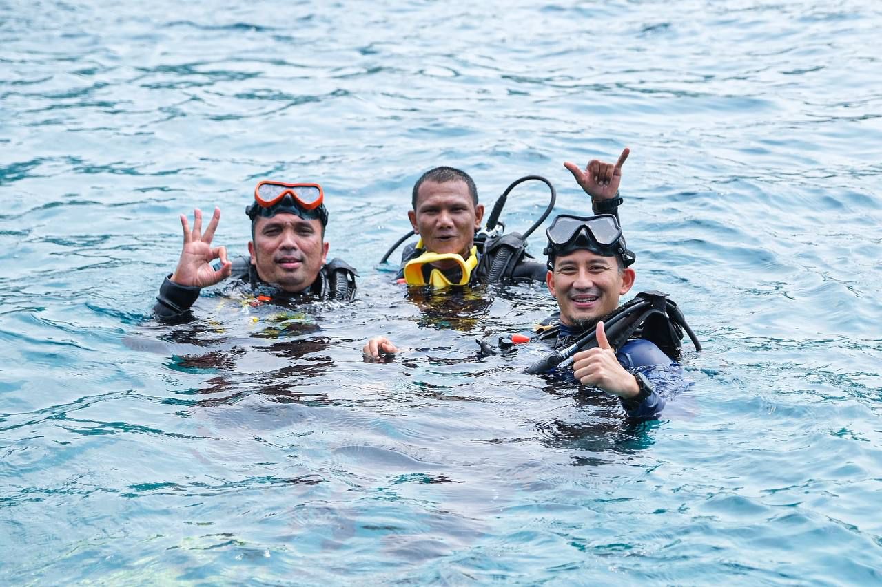 Siaran Pers: Menparekraf Jajal Snorkeling di Desa Wisata Iboih Sabang Aceh