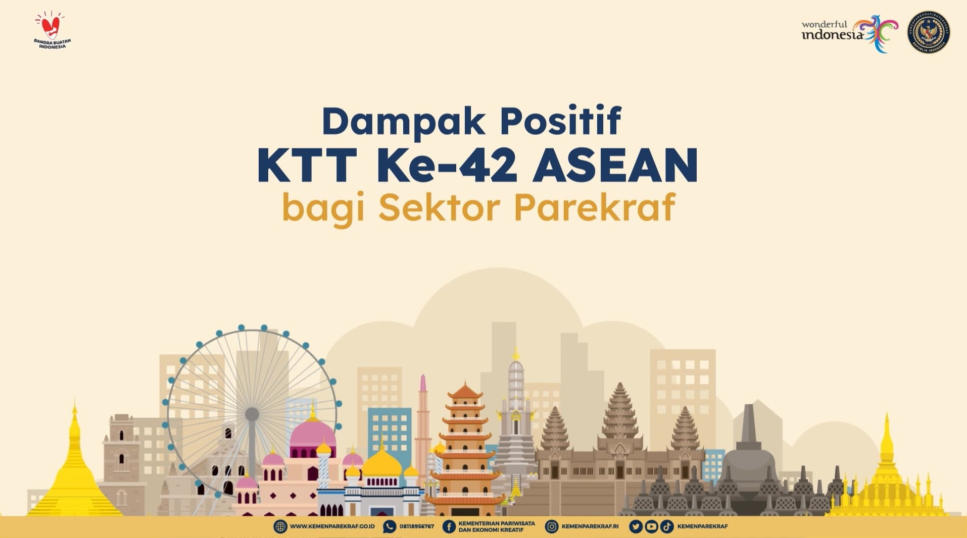 Dampak Positif KTT Ke-42 ASEAN bagi Sektor Parekraf