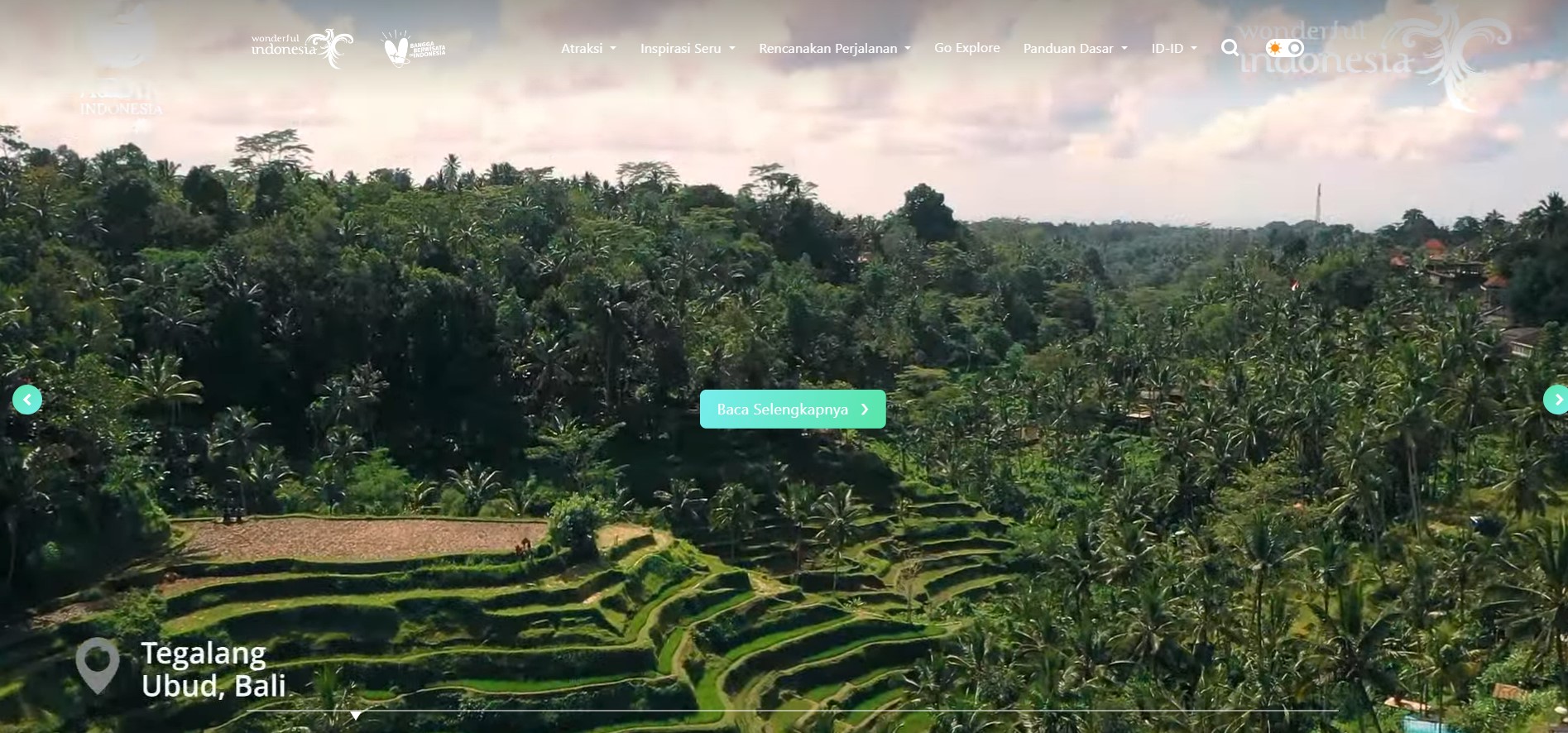 Layanan Diseminasi Informasi Pemasaran Pariwisata dan Ekonomi Kreatif (indonesia.travel)