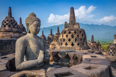 Candi Borobudur dan Desa Wisata Candirejo Pukau Travex 2024 di Laos