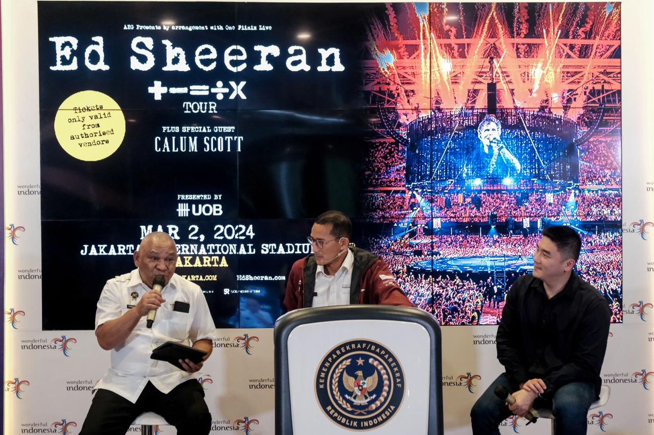 Siaran Pers: Menparekraf Berharap Konser Ed Sheeran Berdampak Positif bagi Perekonomian Masyarakat