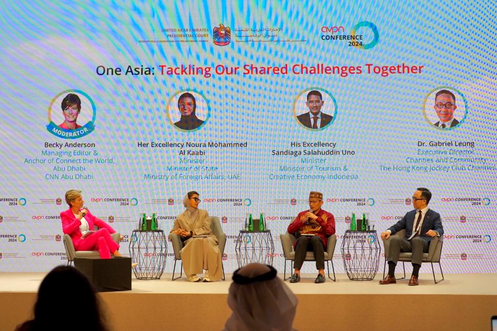 Siaran Pers: Menparekraf Bicara Pariwisata Berkelanjutan Indonesia di AVPN Abu Dhabi 2024