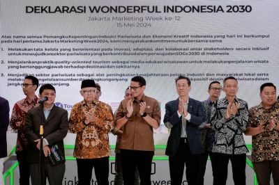 Siaran Pers: Menparekraf Deklarasikan "Wonderful Indonesia 2030" Bersama Asosiasi Parekraf